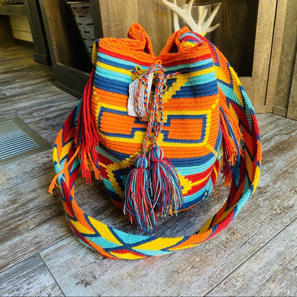 Wayuu Aztec Print Crossbody Bag